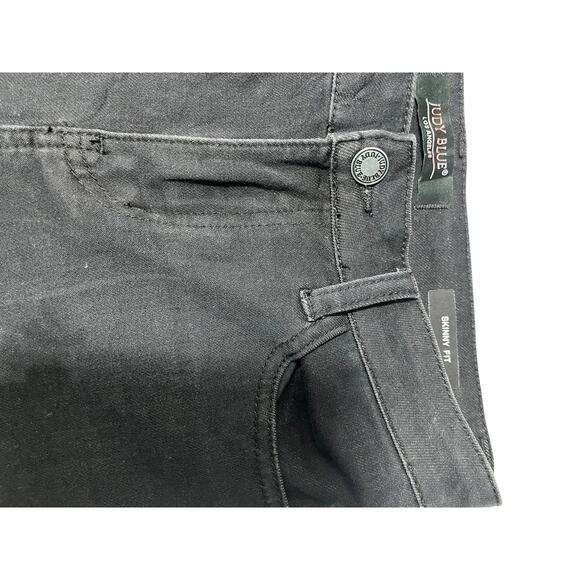 Judy Blue Skinny Jeans Women’s Size 3/26 Black Stretch Denim Mid Rise - Picture 10 of 12